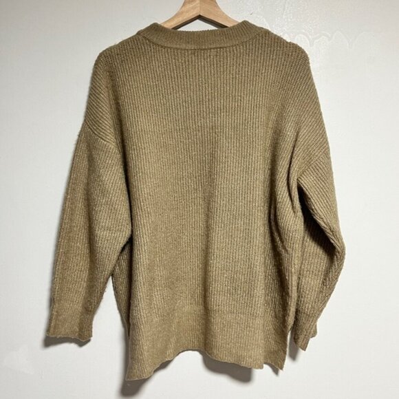Moon River Olive Green Chunky Knit Sweater – Size M - Picture 7 of 9